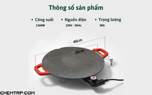 Chảo đá nướng điện chống dính